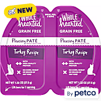 WholeHearted Grain-Free Turkey Recipe in Gravy Pate Cat Food Split Cups