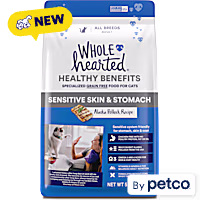 WholeHearted Sensitive Skin and Stomach Alaskan Pollock Recipe Grain-Free Dry Cat Food