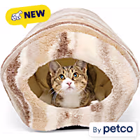EveryYay Round Barrel Hooded Cat Bed