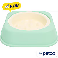 EveryYay 2-in-1 Nesting Bowl and Slow Feeder Dog Bowl Set