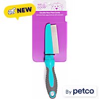 Well & Good Double Row Flea Comb for Dogs