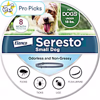 Seresto Vet-Recommended Flea & Tick Prevention Collar for Small Dogs Under 18 lbs.