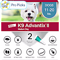 K9 Advantix II Vet-Recommended Flea, Tick & Mosquito Treatment & Prevention for Medium Dogs