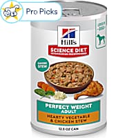 Hill's Science Diet Hearty Vegetable & Chicken Stew Adult Perfect Weight Canned Wet Dog Food