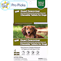 Elanco Quad Dewormer Tablets for Dogs 2 to 25 lbs.