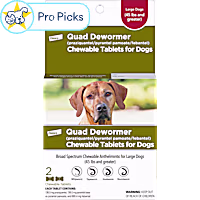 Elanco Quad Dewormer Tablets for Dogs Over 45 lbs.