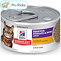 Hill's Science Diet Sensitive Stomach & Skin Chicken & Vegetable Entree Canned Wet Cat Food