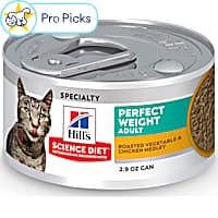 Hill's Science Diet Perfect Weight Roasted Vegetable and Chicken Medley Canned Wet Cat Food