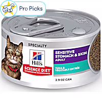 Hill's Science Diet Sensitive Stomach & Skin Tuna & Vegetable Entree Canned Wet Cat Food