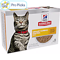 Hill's Science Diet Adult Urinary & Hairball Control Wet Canned Cat Food Multipack