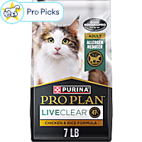 Purina Pro Plan LiveClear Cat Allergen Reducing with Chicken and Rice Adult Dry Cat Food