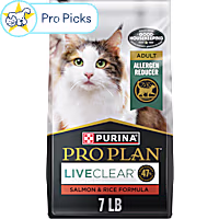 Purina Pro Plan LiveClear Cat Allergen Reducing with Salmon and Rice Adult Dry Cat Food
