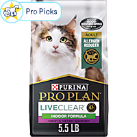 Purina Pro Plan LIVECLEAR Turkey and Rice Formula Allergen Reducing Indoor Cat Food