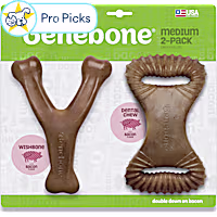 Benebone Dental Chew/Wishbone Bacon Dog Toy