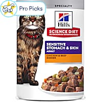 Hill's Science Diet Adult Sensitive Stomach & Sensitive Skin Chicken & Beef Cat Food