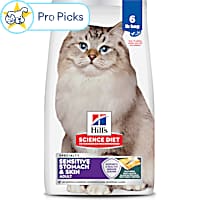 Hill's Science Diet Adult Sensitive Stomach & Skin Pollock Meal & Barley Recipe Dry Cat Food