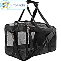 Sherpa Deluxe Black Airline Approved Soft Sided Dog & Cat Carrier