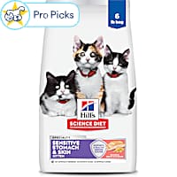 Hill's Science Diet Kitten Sensitive Stomach & Skin Salmon & Brown Rice Recipe Dry Cat Food