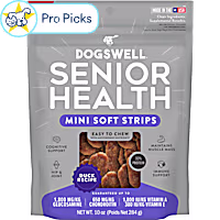 Dogswell Senior Lifestage Duck Mini Soft Strip Dog Treats