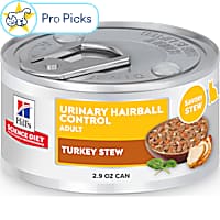 Hill's Science Diet Adult Urinary Hairball Control Turkey & Vegetable Stew Wet Cat Food