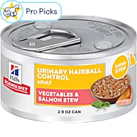 Hill's Science Diet Adult Urinary Hairball Control Vegetable & Salmon Stew Wet Cat Food