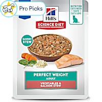 Hill's Science Diet Adult Perfect Weight Vegetables and Salmon Stew Wet Cat Food