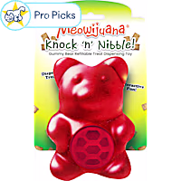 Meowijuana Knock N' Nibble Gummy Bear Refillable Treat Dispensing Toy for Cats