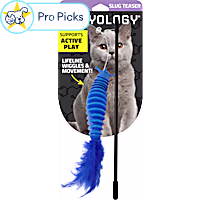 Playology Articulated Slug Cat Teaser Toy with Catnip