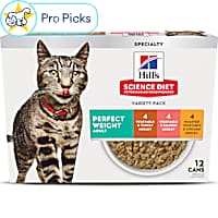 Hill's Science Diet Chicken, Turkey & Salmon Medleys Adult Perfect Weight Wet Cat Food Variety Pack