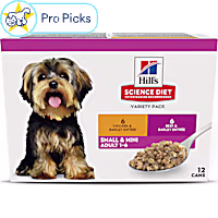 Hill's Science Diet Adult Small & Mini Chicken & Beef Entree Wet Dog Food Variety Pack