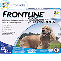 FRONTLINE Plus Flea & Tick Spot Treatment for Medium Breed Dogs 23 - 44 lbs. (Blue)