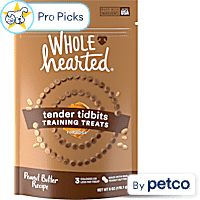 WholeHearted Grain-Free Tender Tidbits Peanut Butter Recipe Dog Training Treats