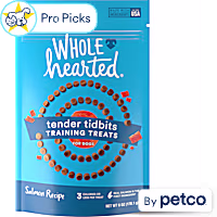 WholeHearted Grain-Free Tender Tidbits Salmon Recipe Dog Training Treats