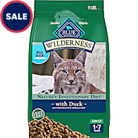 Blue Buffalo Wilderness Nature's Evolutionary Diet High-Protein, Grain-Free Duck Natural Dry Food for Adult Cat