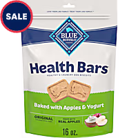 Blue Buffalo Health Bars Oven-Baked with Natural Ingredients Apples & Yogurt Crunchy Dog Biscuits