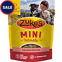 Zuke's Mini Naturals Soft and Chewy with Salmon Recipe Training Dog Treats