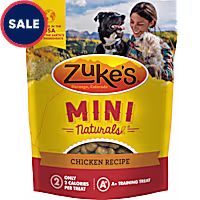 Zuke's Mini Naturals Soft and Chewy Chicken Recipe Training Dog Treats