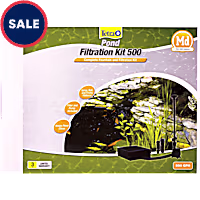TetraPond Filtration Fountain Kit with Flat Box Filter