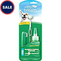TropiClean Fresh Breath Plaque & Tartar Control Kit for Small & Medium Dogs