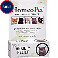 HomeoPet Feline Anxiety Relief, Natural Stress and Anxiety Support, Anxiety Supplement for Cats