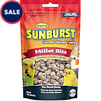 Higgins Sunburst Millet Bits Gourmet Treats for Small Birds