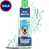 TropiClean Fresh Breath Dental Water Additive Plus Gut Health for Dogs