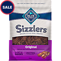 Blue Buffalo Sizzlers Bacon-Style with Real USA Pork, Original Flavor Dog Treats