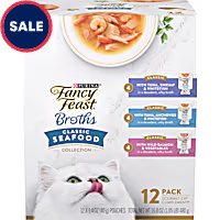 Fancy Feast Lickable Complement Classics Collection Broth Wet Cat Food Variety Pack