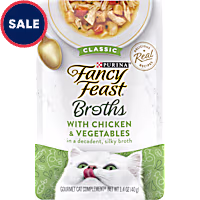 Fancy Feast Lickable Classic With Chicken and Vegetables Broth Wet Cat Food Topper