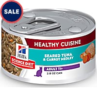 Hill's Science Diet Senior 11+ Healthy Cuisine Seared Tuna & Carrot Medley Canned Wet Cat Food