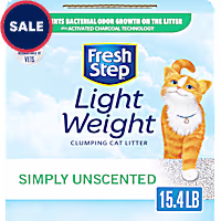 Fresh Step Simply Unscented Light Weight Clumping Cat Litter