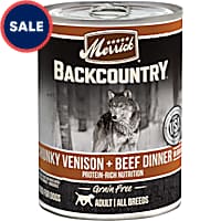 Merrick Backcountry Grain Free Chunky Venison &  Beef in Gravy Wet Dog Food