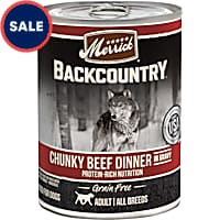 Merrick Backcountry Chunky Beef in Gravy Grain Free Wet Dog Food