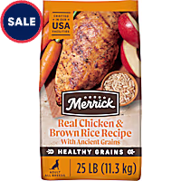 Merrick Healthy Grains Wholesome and Natural Kibble with Chicken and Brown Rice Premium Adult Dry Dog Food